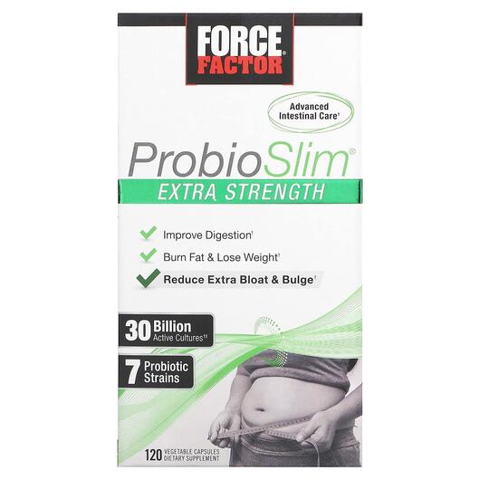Основне фото товара ProbioSlim Extra Strength 30 Billion CFU, Пробіотики, 120 капсул