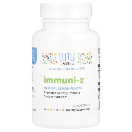 Основне фото товара Immuni-Z Zinc 23 mg Lemon, Цинк в пастилках, 60 льодяників