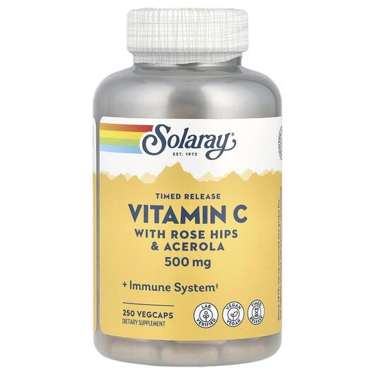 Основне фото товара Timed Release Vitamin C 500 mg, Вітамін С 500 мг, 250 капсул