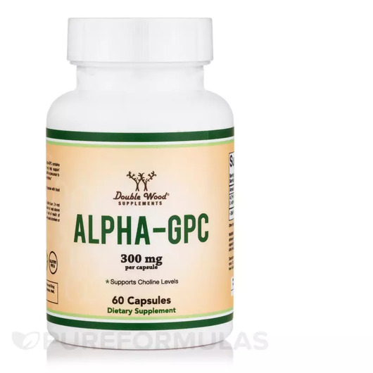 Основне фото товара Alpha-GPC 300 mg, Альфа-гліцерилфосфорілхолін, 60 капсул