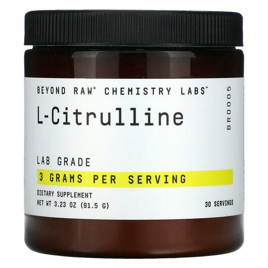 Основне фото товара GNC, Beyond Raw Chemistry Labs L-Citrulline, L-Цитрулін, 91.5 г