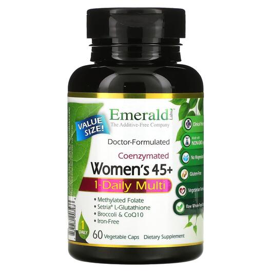 Основне фото товара Coenzymated Women's 45+ 1-Daily Multi, Мультивітаміни, 60 ка