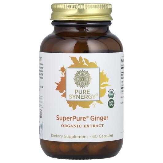 Основне фото товара Pure Synergy, SuperPure Ginger, Корінь Імбиру, 60 капсул