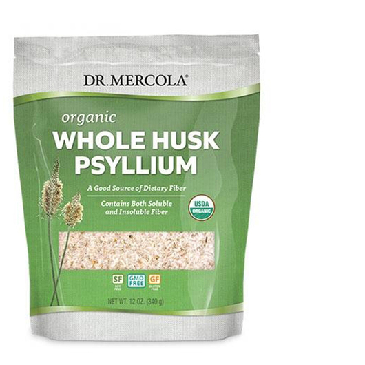 Основне фото товара Dr. Mercola, Organic Whole Husk Psyllium, Псиліум, 340 г