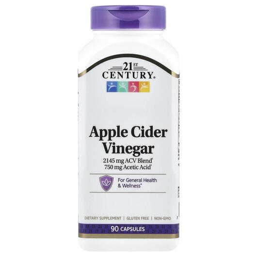 Основне фото товара Apple Cider Vinegar 2145 mg, Яблучний оцет, 90 капсул