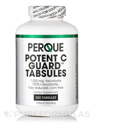 Основне фото товара Perque, Potent C Guard 1000 mg, Вітамін C, 250 таблеток