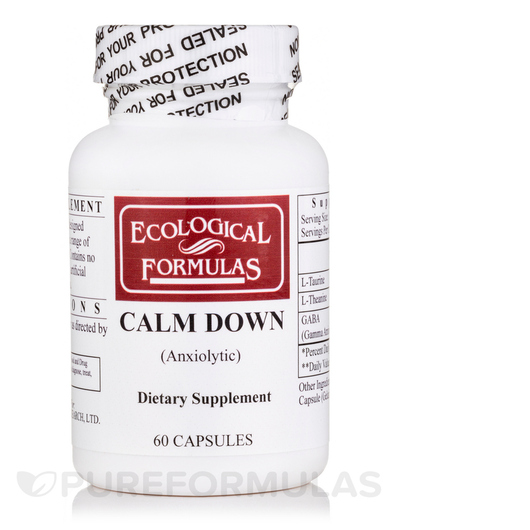 Основне фото товара Calm Down Anxiolytic, Підтримка стресу, 60 капсул