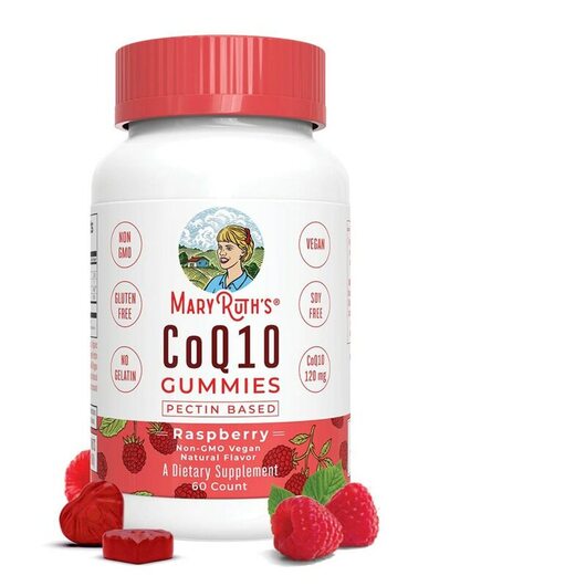 Основне фото товара CoQ10 Gummies Raspberry Flavor, Коензим CoQ10, 60 Count