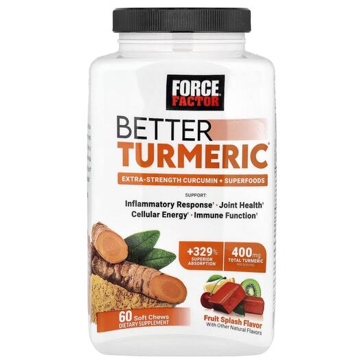 Основне фото товара Better Turmeric Extra Strength, Коріння куркуми, 60 капсул