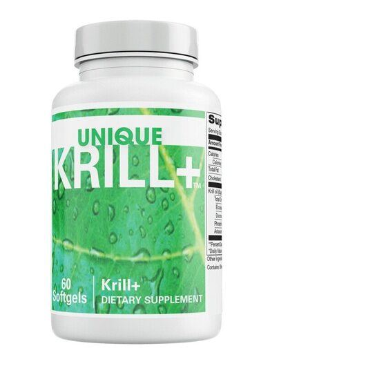 Основне фото товара Unique Krill+, Олія Антарктичного Кріля, 60 капсул