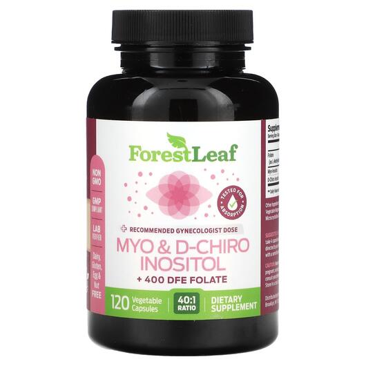 Основне фото товара Myo & D-Chiro Inositol, Вітамін B8 Інозитол, 120 капсул