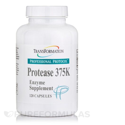 Основне фото товара Transformation Enzymes, Protease 375K, Ферменти, 120 капсул