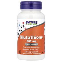 L-Глутатіон Glutathione 250 mg NOW 120 капсул