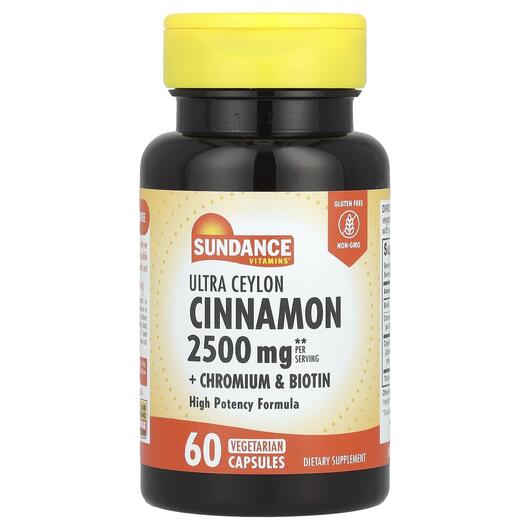 Основне фото товара Ultra Ceylon Cinnamon + Chromium & Biotin, Хром, 60 капсул