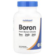 Бор Boron 5 mg Nutricost 240 капсул