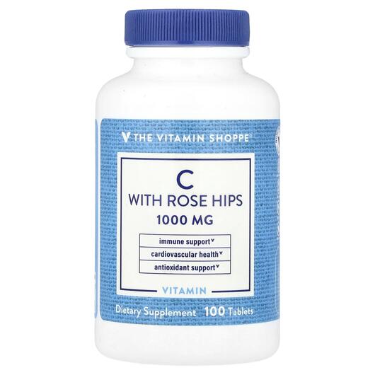 Основне фото товара Vitamin C with Rose Hips, Вітамін C, 100 таблеток