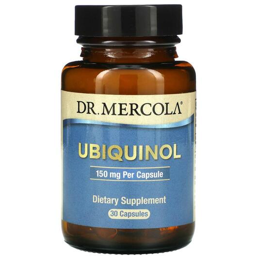 Основне фото товара Dr. Mercola, Ubiquinol 150 mg, Убіхінол 150 мг, 30 капсул