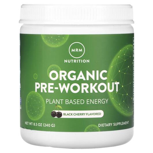 Основне фото товара Organic Pre-Workout Black Cherry, Передтренувальний комплекс, 240