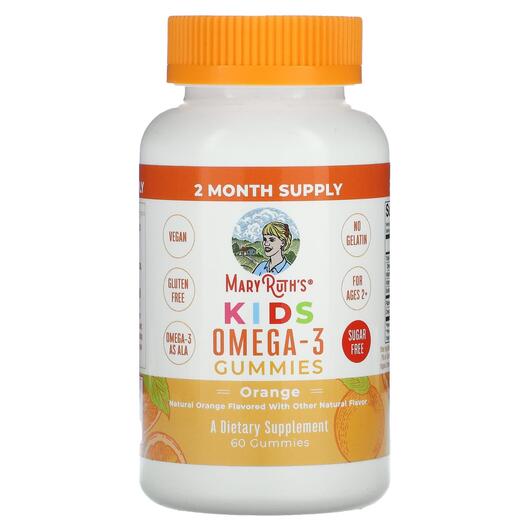 Основне фото товара Kids Omega-3 Gummies Ages 2+ Orange, Омега 3, 60 таблеток