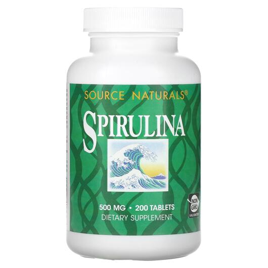 Основне фото товара Spirulina 500 mg 200, Спіруліна 500 мг, 200 таблеток