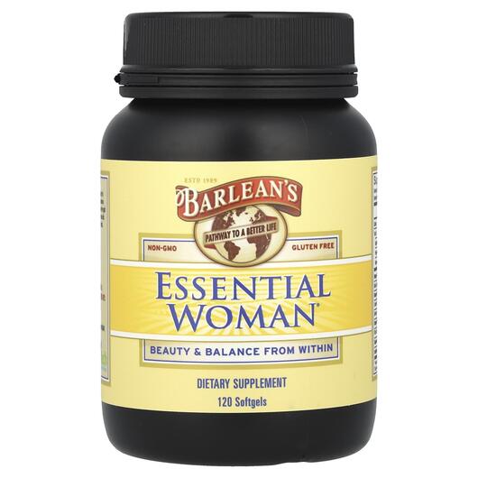 Основне фото товара Barlean's, Essential Woman Supplement, Омега ЕПК ДГК, 120 ка