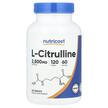 Фото товару Nutricost, L-Citrulline 2500 mg, L-Цитрулін, 120 таблеток