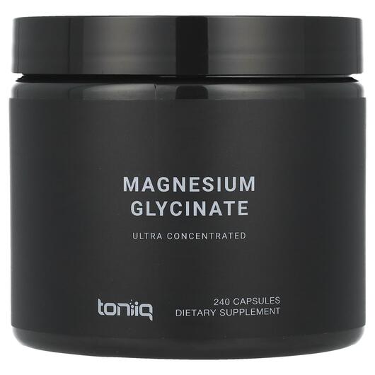 Основне фото товара Toniiq, Magnesium Glycinate, Гліцинат магнію, 240 капсул