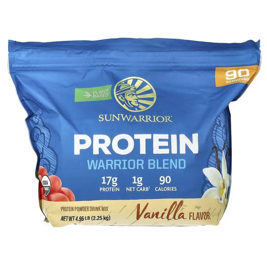 Основне фото товара Sunwarrior, Warrior Blend Protein Vanilla, Протеїн, 2.25 кг