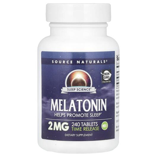 Основне фото товара Melatonin Timed Release, Мелатонін Timed Release 2 мг, 240 таблет