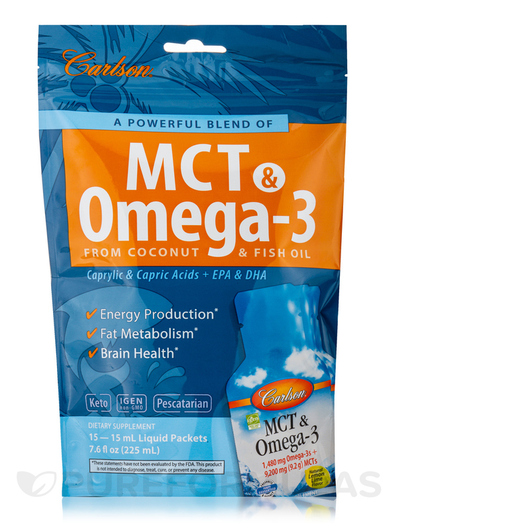 Основне фото товара MCT & Omega-3 Packets Lemon-Lime Flavor 1 Pouch of, MCT Олія,
