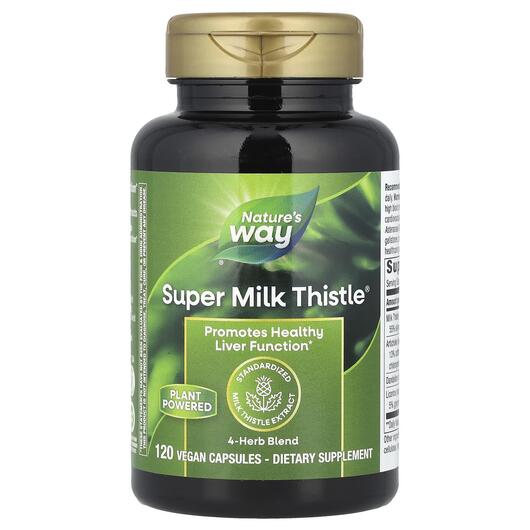 Основне фото товара Nature's Way, Super Milk Thistle, Розторопша, 120 капсул