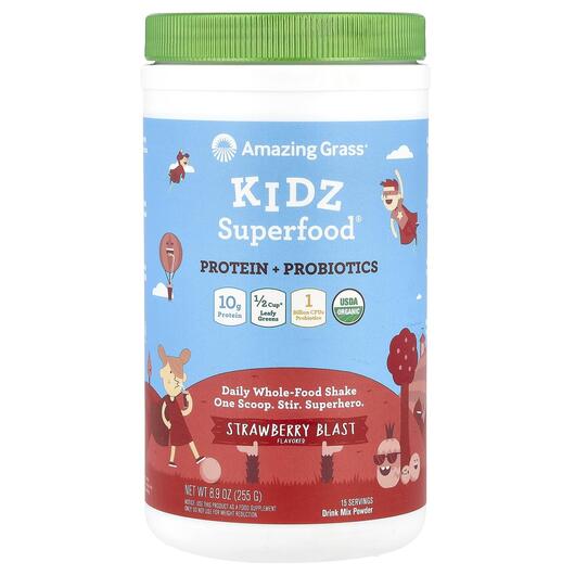 Основне фото товара Kidz Superfood Protein + Probiotics, Суперфуд, 225 г