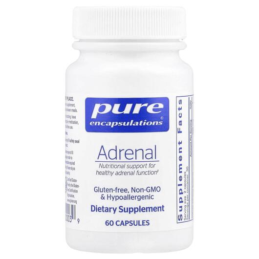 Основне фото товара Pure Encapsulations, Adrenal, Адренал, 60 капсул