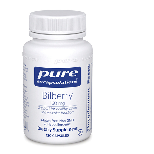 Основне фото товара Pure Encapsulations, Bilberry 160 mg, Чорниця, 120 капсул
