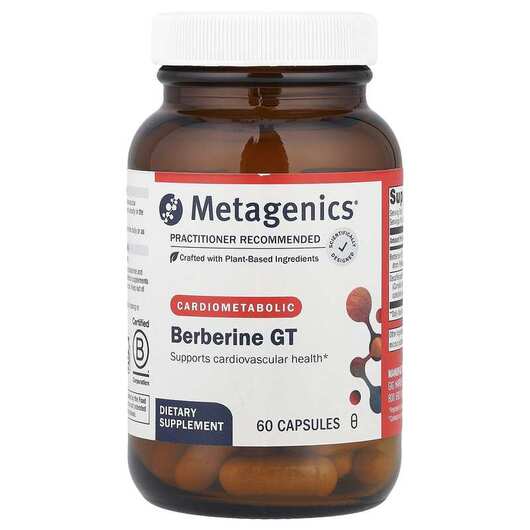 Основне фото товара Metagenics, Berberine GT, Берберин, 60 капсул