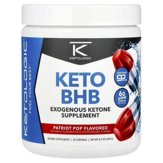 Основне фото товара KetoLogic, Keto BHB Patriot Pop, Контроль ваги, 255 г