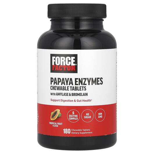 Основне фото товара Papaya Enzymes Tropical Fruit, Ферменти Папайї, 180 таблеток