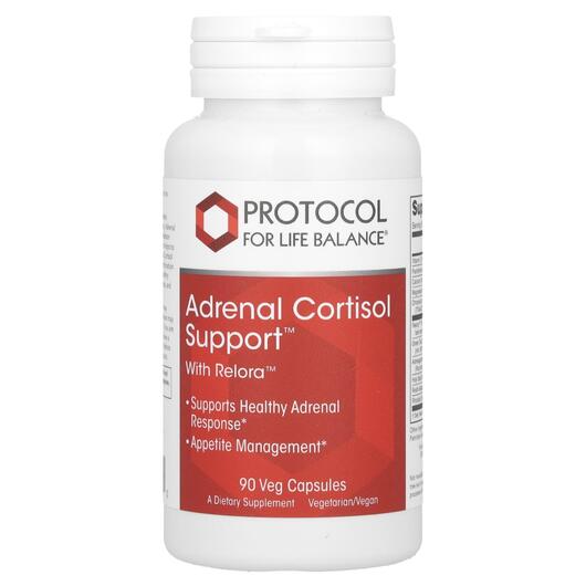 Основне фото товара Adrenal Cortisol Support with Relora, Підтримка наднирників, 90 к