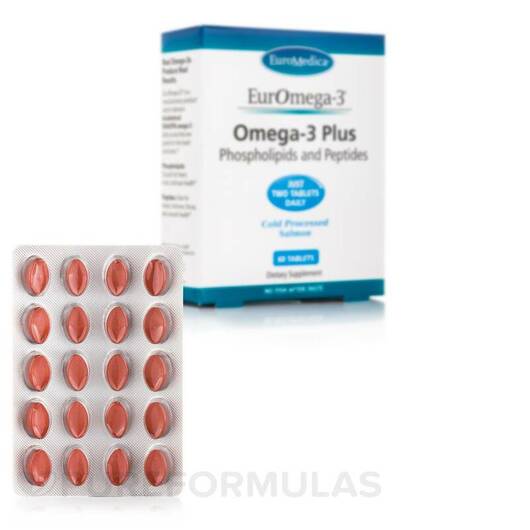 Основне фото товара EuroMedica, EurOmega-3 Omega-3 Plus, Омега 3, 60 таблеток