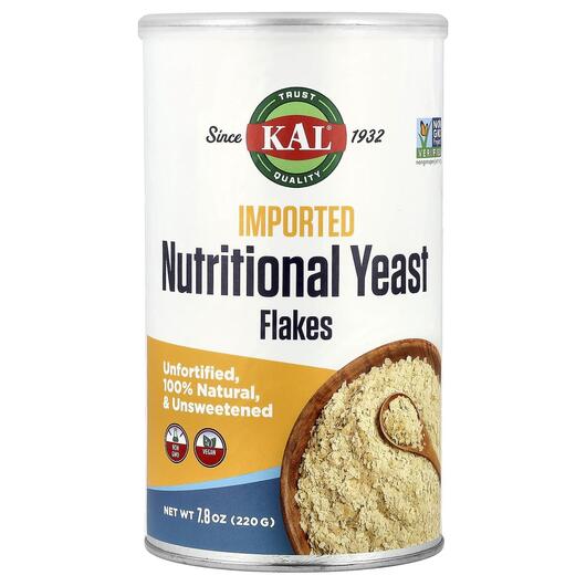 Основне фото товара KAL, Yeast Fine Flakes, Харчові дріжджі, 220 г