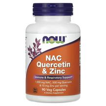 N-ацетилцистеїн NAC Quercetin & Zinc NOW 90 капсул