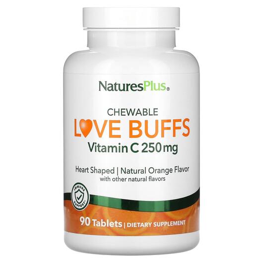 Основне фото товара Chewable Love Buffs Vitamin C Natural Orange, Вітамін C, 90 табле