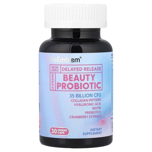 Основне фото товара BioEmblem, Beauty Probiotic, Пробіотики, 30 капсул
