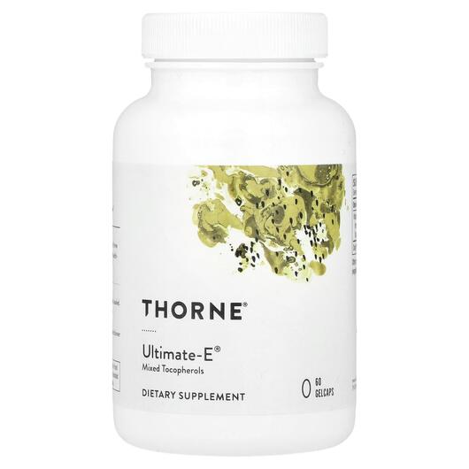 Основне фото товара Thorne, Ultimate-E, Вітамін E Токофероли, 60 капсул