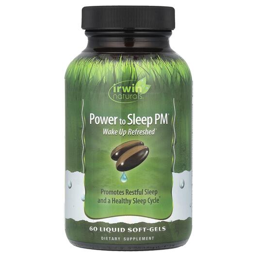 Основне фото товара Irwin Naturals, Power to Sleep PM, Підтримка сну, 60 капсул