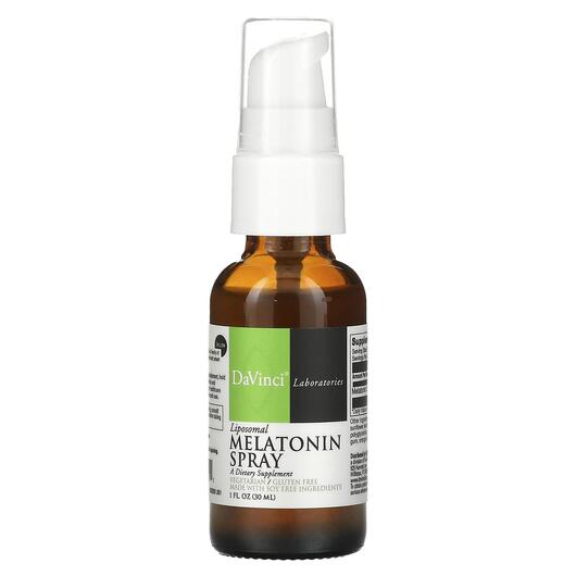 Основне фото товара DaVinci Laboratories, Liposomal Melatonin Spray, Мелатонін, 30 мл