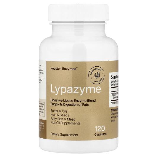 Основне фото товара Houston Enzymes, Lypazyme, Ферменти, 120 капсул
