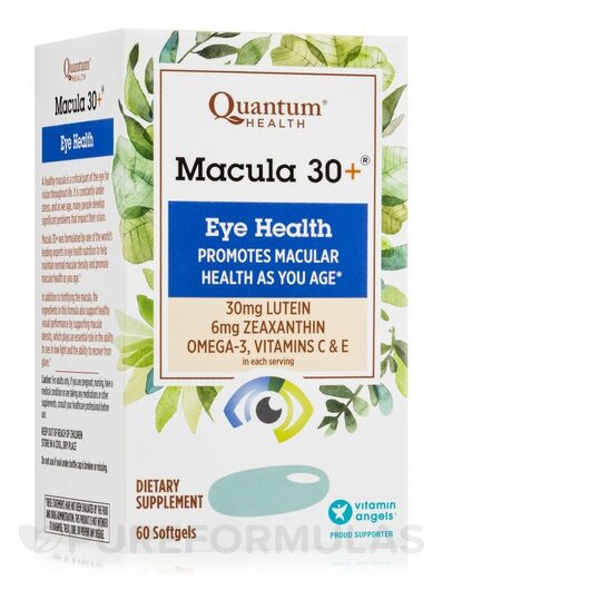 Основне фото товара Quantum Health, Macula 30+, Підтримка здоров'я зору, 60 капс