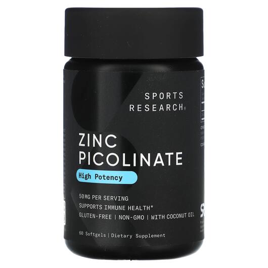 Основне фото товара Zinc Picolinate 50 mg 60, Пиколинат цинку 50 мг, 60 капсул