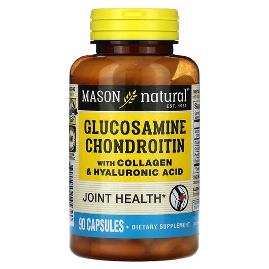 Основне фото товара Glucosamine Chondroitin with Collagen, Глюкозамін Хондроітин, 90 